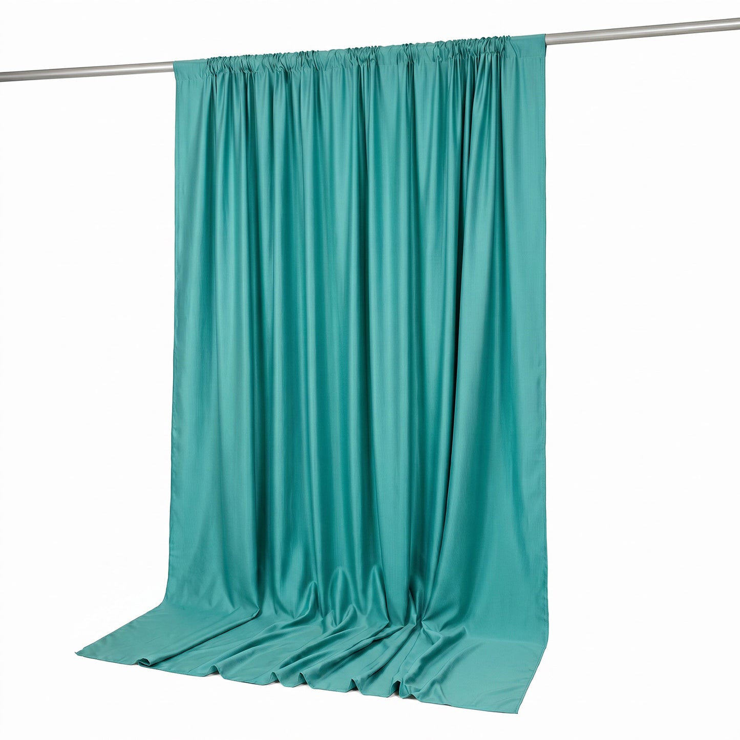 Scuba Polyester Event Backdrop Curtain Turquoise 10ftx10ft Durable Flame Resistant Wrinkle-Free Phot