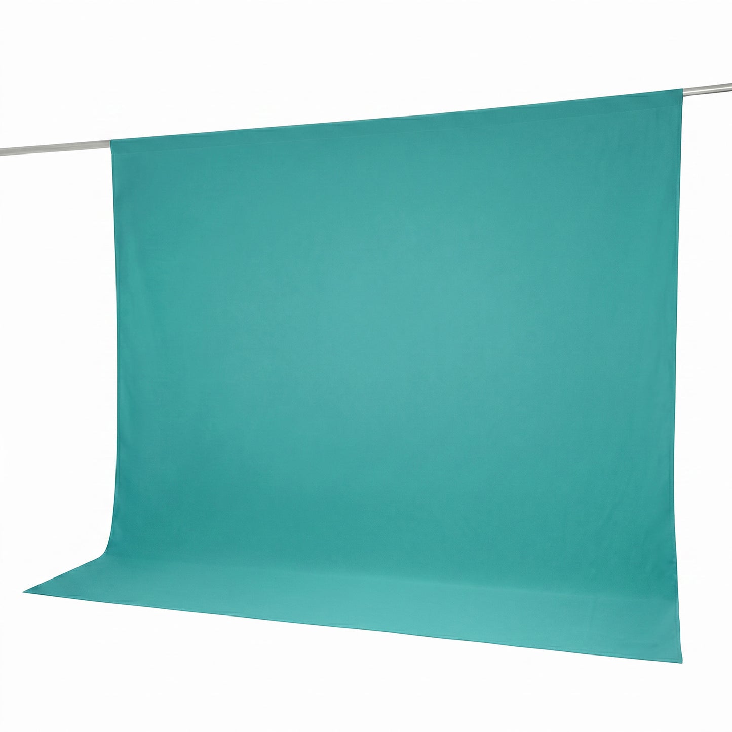 Scuba Polyester Event Backdrop Curtain Turquoise 10ftx10ft Durable Flame Resistant Wrinkle-Free Phot