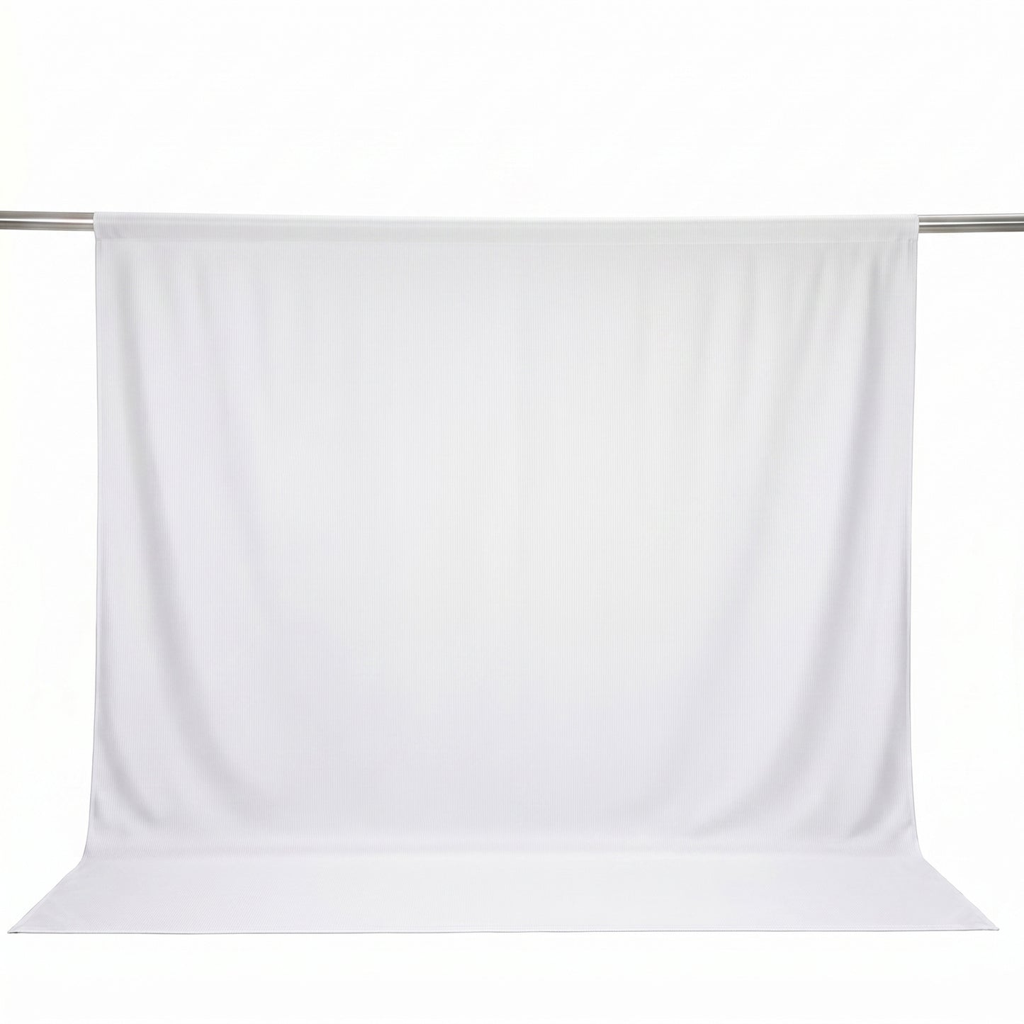 Scuba Polyester Event Backdrop Curtain White 10ftx10ft Durable Flame Resistant Wrinkle-Free Photogra