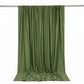 Scuba Polyester Event Backdrop Curtain Olive Green 10ftx10ft Durable Flame Resistant Wrinkle-Free Ph