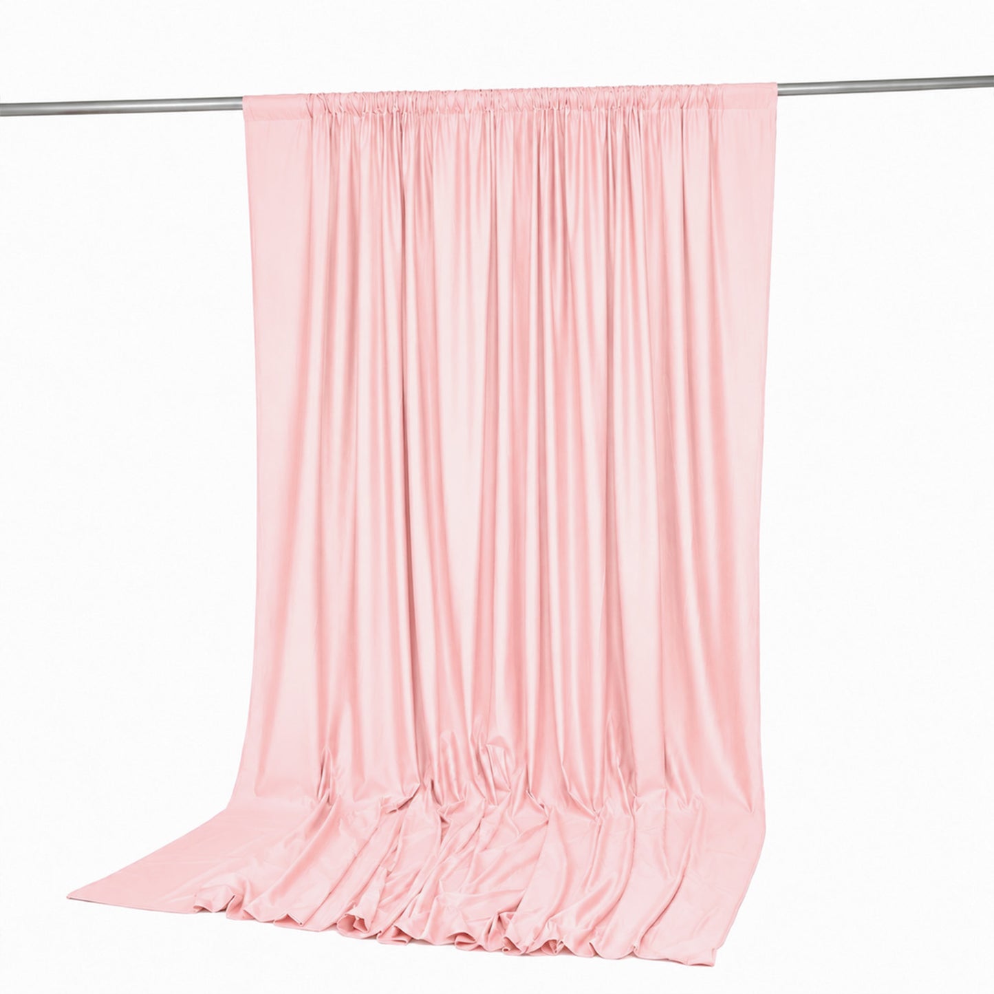 Scuba Polyester Event Backdrop Curtain Blush 10ftx12ft Durable Flame Resistant Wrinkle-Free Photogra