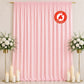 Scuba Polyester Event Backdrop Curtain Blush 10ftx12ft Durable Flame Resistant Wrinkle-Free Photogra