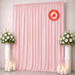 Scuba Polyester Event Backdrop Curtain Blush 10ftx12ft Durable Flame Resistant Wrinkle-Free Photogra