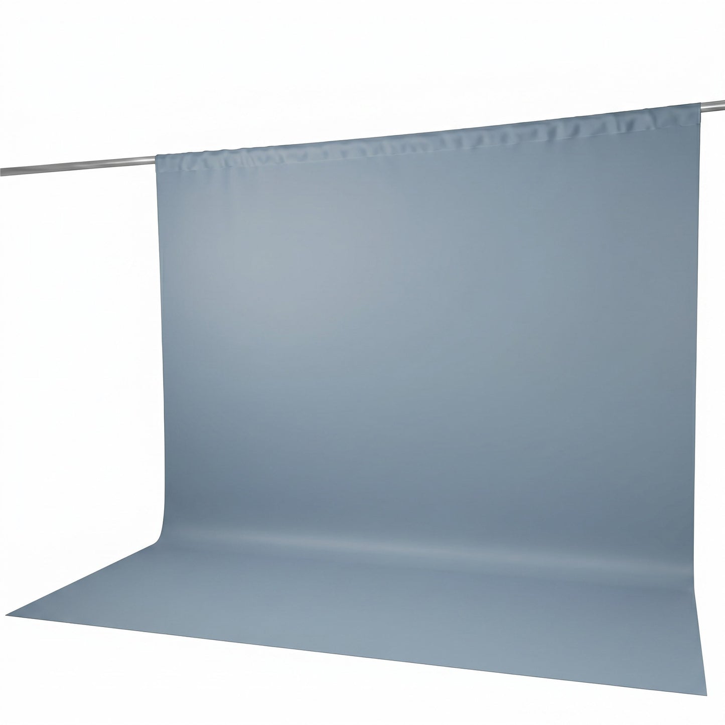 Scuba Polyester Event Backdrop Curtain Dusty Blue 10ftx12ft Durable Flame Resistant Wrinkle-Free Pho
