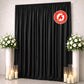 Scuba Polyester Event Backdrop Curtain Black 10ftx12ft Durable Flame Resistant Wrinkle-Free Photogra