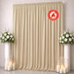 Scuba Polyester Event Backdrop Curtain Champagne 10ftx12ft Durable Flame Resistant Wrinkle-Free Phot