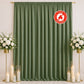 Scuba Polyester Event Backdrop Curtain Dusty Sage Green 10ftx12ft Durable Flame Resistant Wrinkle-Fr