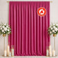 Scuba Polyester Event Backdrop Curtain Fuchsia 10ftx12ft Durable Flame Resistant Wrinkle-Free Photog