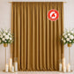 Scuba Polyester Event Backdrop Curtain Gold 10ftx12ft Durable Flame Resistant Wrinkle-Free Photograp