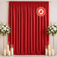 Scuba Polyester Event Backdrop Curtain Red 10ftx12ft Durable Flame Resistant Wrinkle-Free Photograph