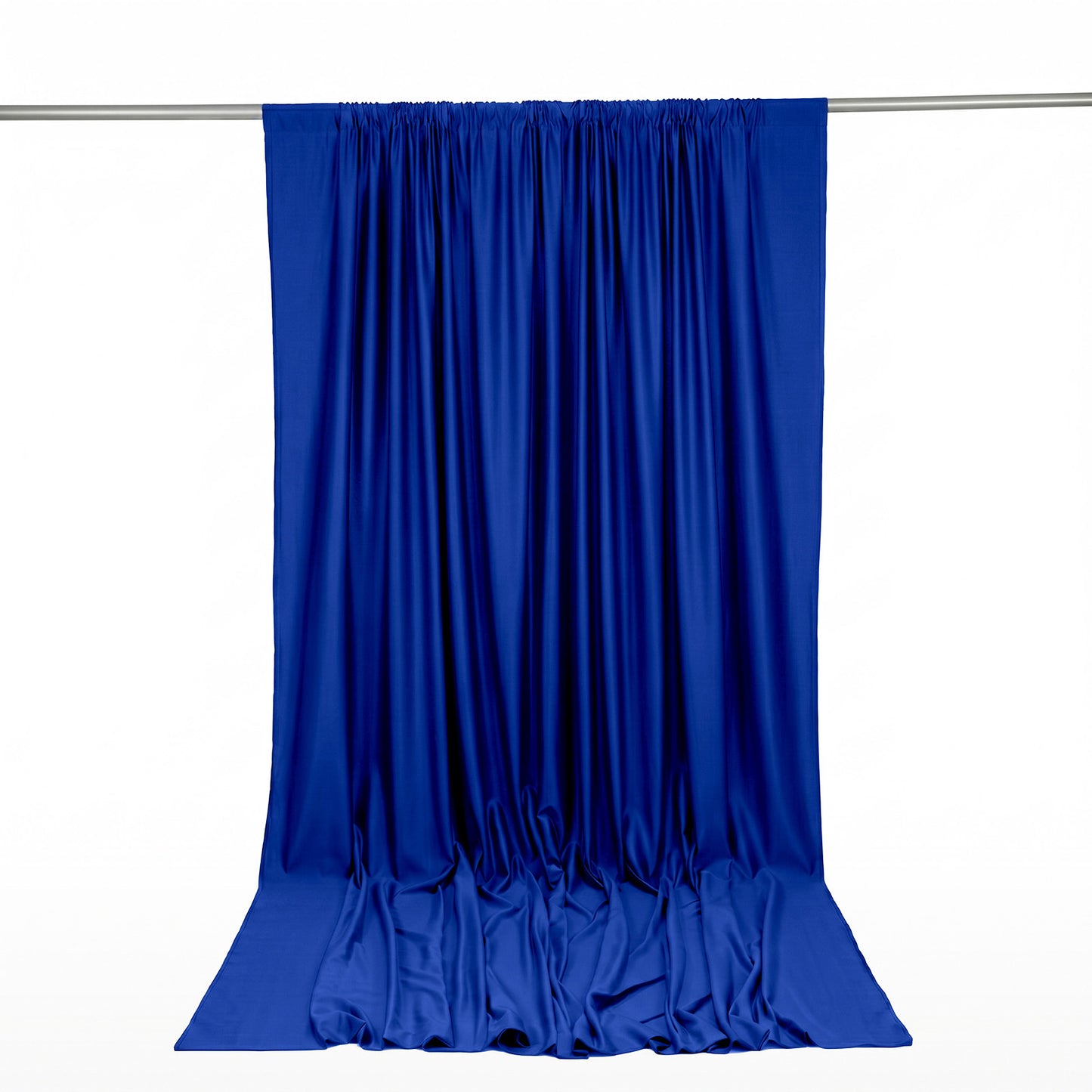 Scuba Polyester Event Backdrop Curtain Royal Blue 10ftx12ft Durable Flame Resistant Wrinkle-Free Pho