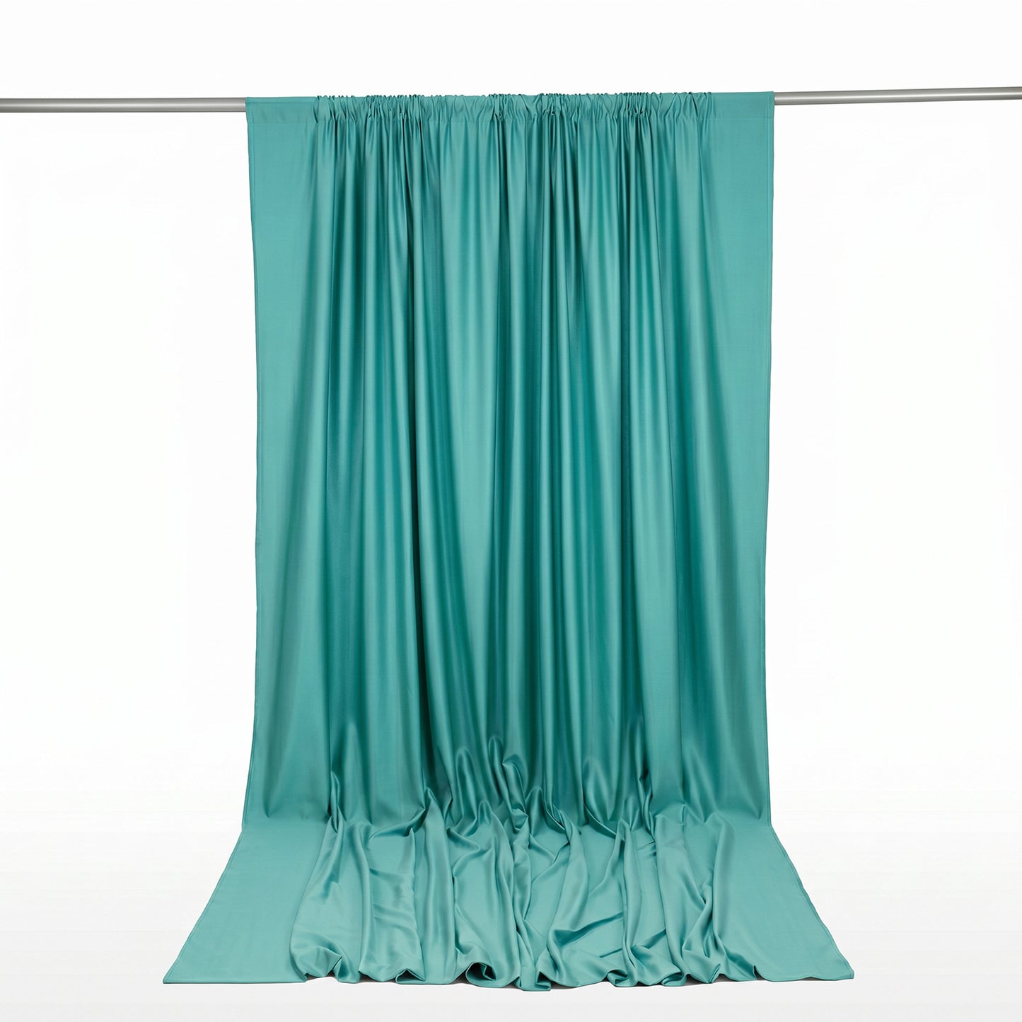 Scuba Polyester Event Backdrop Curtain Turquoise 10ftx12ft Durable Flame Resistant Wrinkle-Free Phot