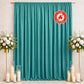 Scuba Polyester Event Backdrop Curtain Turquoise 10ftx12ft Durable Flame Resistant Wrinkle-Free Phot
