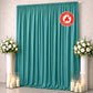 Scuba Polyester Event Backdrop Curtain Turquoise 10ftx12ft Durable Flame Resistant Wrinkle-Free Phot