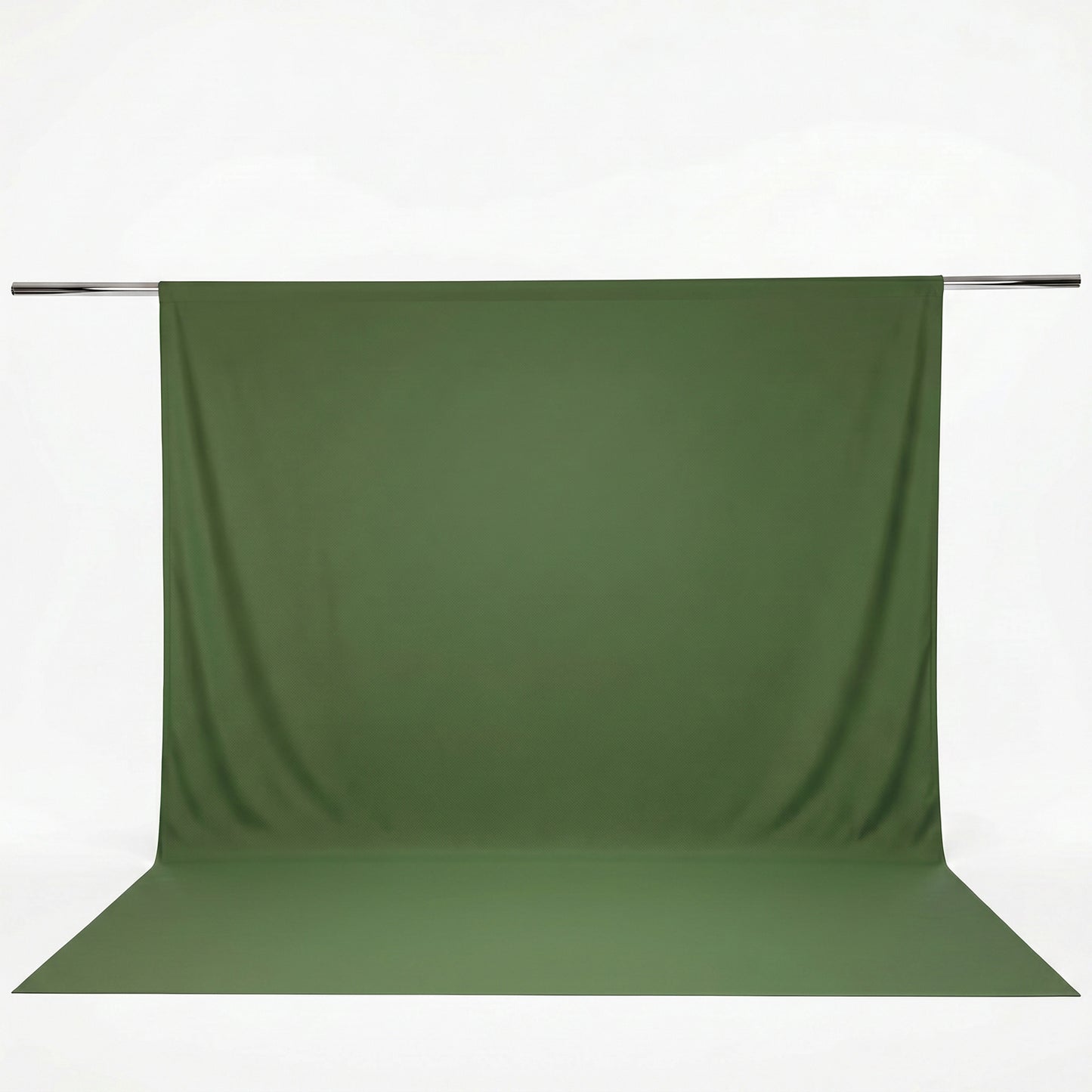 Scuba Polyester Event Backdrop Curtain Olive Green 10ftx12ft Durable Flame Resistant Wrinkle-Free Ph