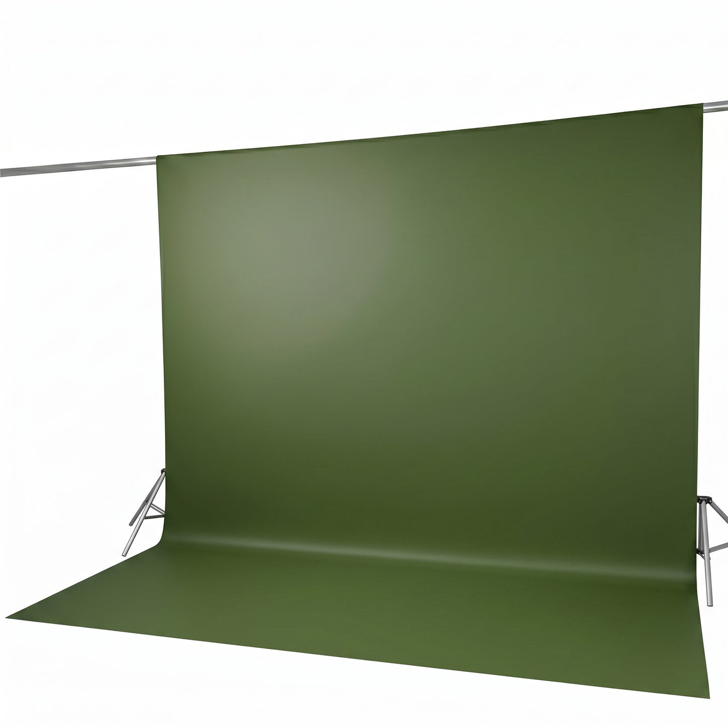 Scuba Polyester Event Backdrop Curtain Olive Green 10ftx12ft Durable Flame Resistant Wrinkle-Free Ph