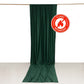 Hunter Emerald Green Scuba Polyester Event Curtain Drapes, Durable Flame Resistant Backdrop Event Panel Wrinkle Free with Rod Pockets - 5ftx14ft