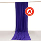 Purple Scuba Polyester Event Curtain Drapes, Durable Flame Resistant Backdrop Event Panel Wrinkle Free with Rod Pockets - 5ftx14ft