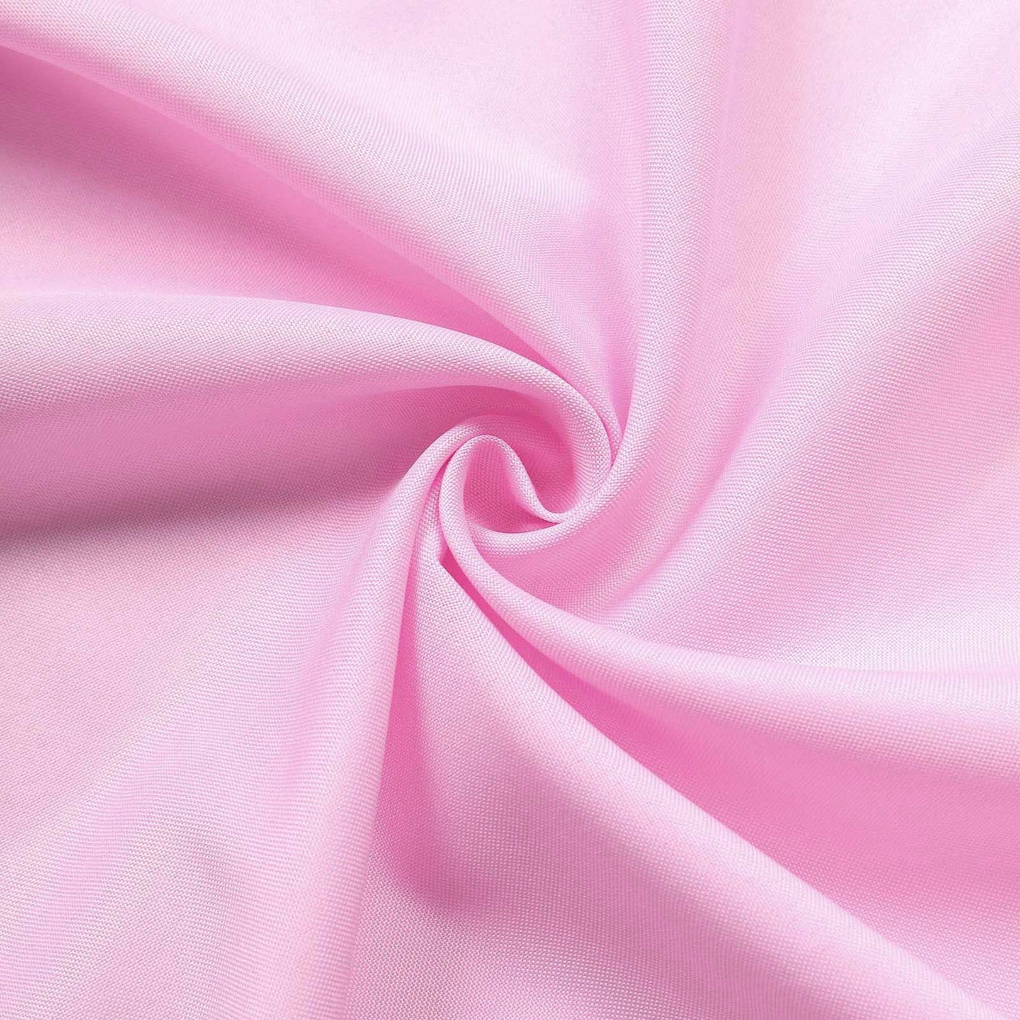 2 Pack Pink Polyester Event Curtain Drapes, 10ftx8ft Backdrop Event Panels With Rod Pockets 130 GSM