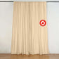 2 Pack Champagne Scuba Polyester Event Curtain Drapes, Durable Flame Resistant Backdrop Event Panels Wrinkle Free with Rod Pockets - 10ftx10ft