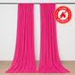Fuchsia scuba polyester backdrop drape curtains, flame resistant and wrinkle free.