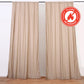 2 Pack Nude Scuba Polyester Event Curtain Drapes, Durable Flame Resistant Backdrop Event Panels Wrinkle Free with Rod Pockets - 10ftx10ft