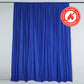 2 Pack Royal Blue Scuba Polyester Event Curtain Drapes, Durable Flame Resistant Backdrop Event Panels Wrinkle Free with Rod Pockets - 10ftx10ft