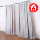 2 Pack 5ftx10ft Silver Scuba Polyester Backdrop Drape Curtains, Durable Flame Resistant Event Divide