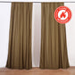 2 Pack Taupe Scuba Polyester Event Curtain Drapes, Durable Flame Resistant Backdrop Event Panels Wrinkle Free with Rod Pockets - 10ftx10ft