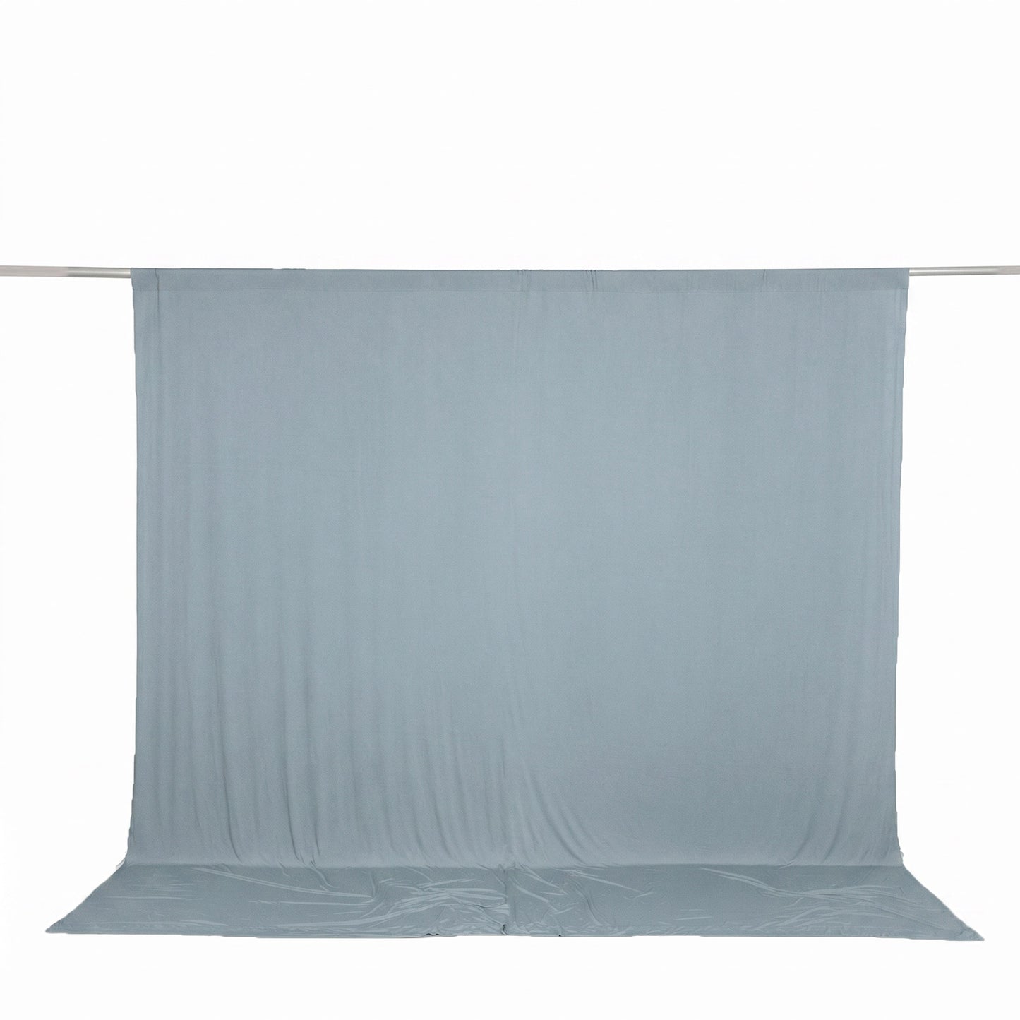 10ft x 10ft Spandex Backdrop Curtain Dusty Blue, 4-Way Stretch Wrinkle-Free Photo Booth Backdrop wit