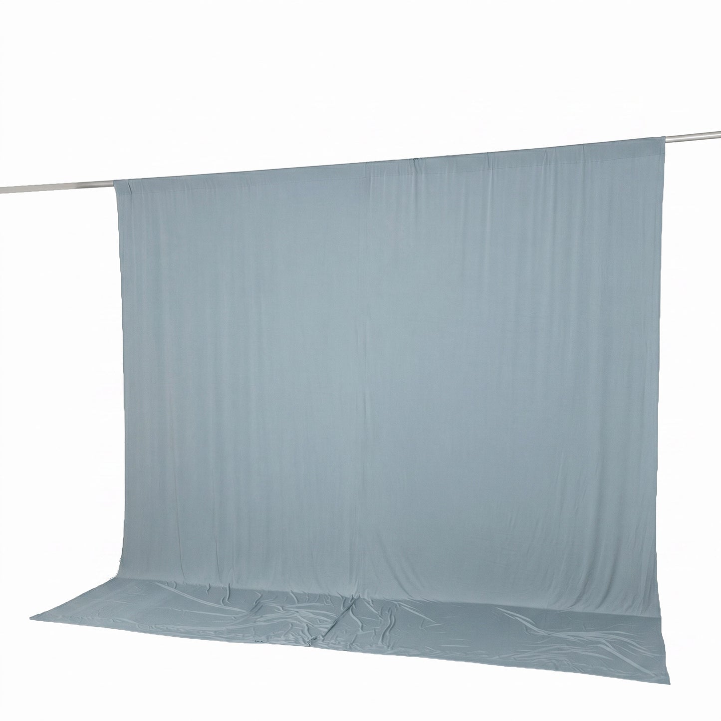 10ft x 10ft Spandex Backdrop Curtain Dusty Blue, 4-Way Stretch Wrinkle-Free Photo Booth Backdrop wit