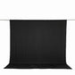 10ft x 10ft Spandex Backdrop Curtain Black, 4-Way Stretch Wrinkle-Free Photo Booth Backdrop with Rod