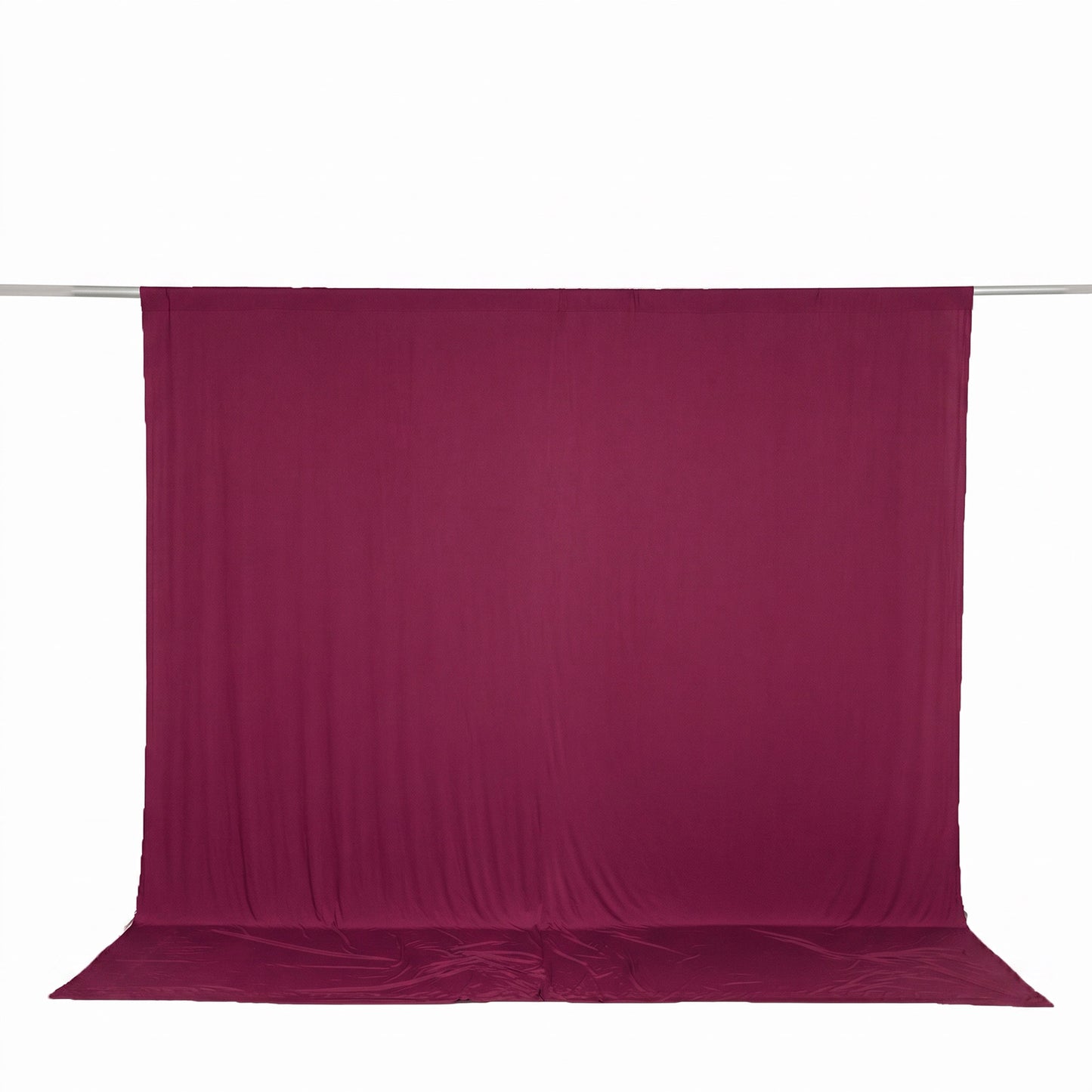 10ft x 10ft Spandex Backdrop Curtain Burgundy, 4-Way Stretch Wrinkle-Free Photo Booth Backdrop with 