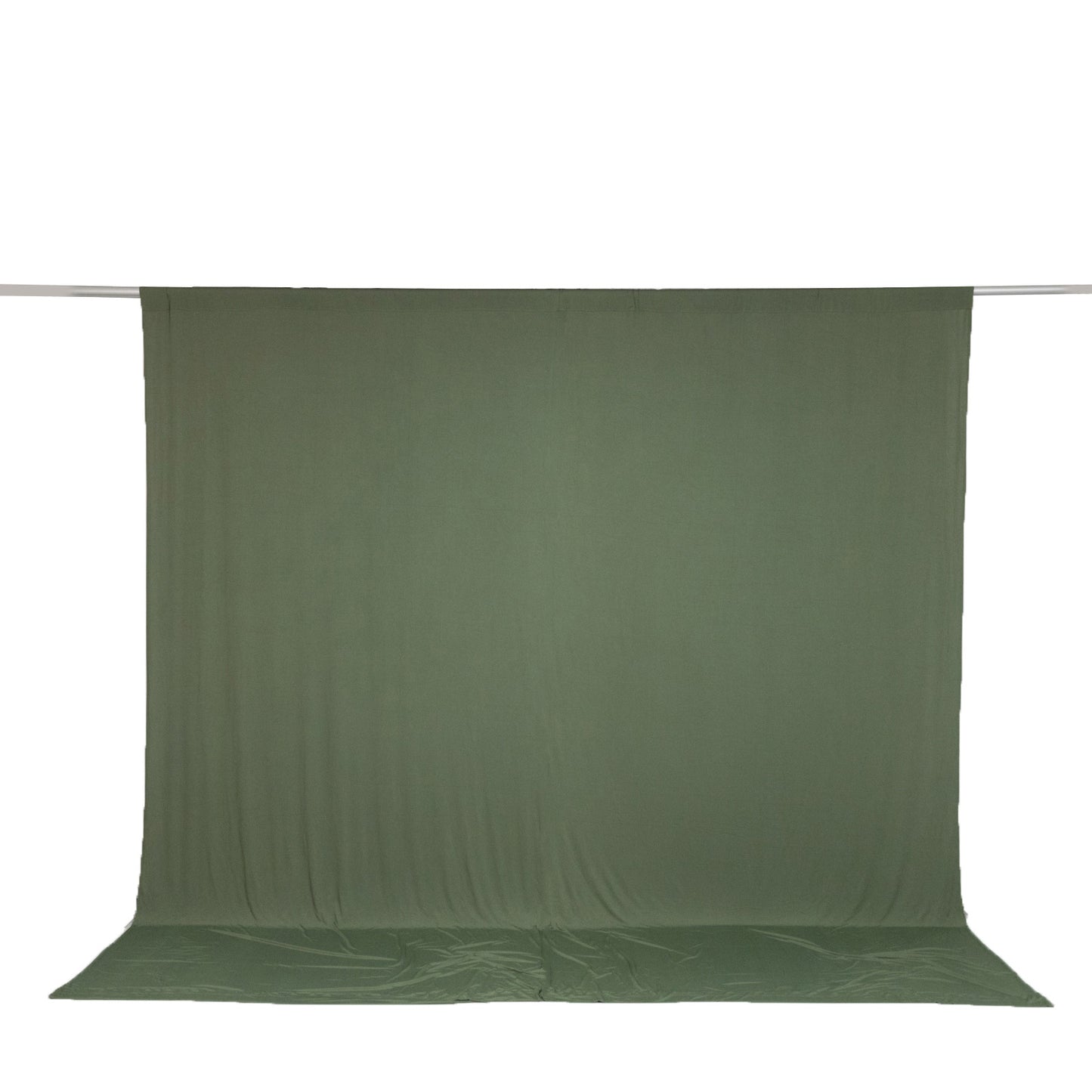 10ft x 10ft Spandex Backdrop Curtain Dusty Sage Green, 4-Way Stretch Wrinkle-Free Photo Booth Backdr