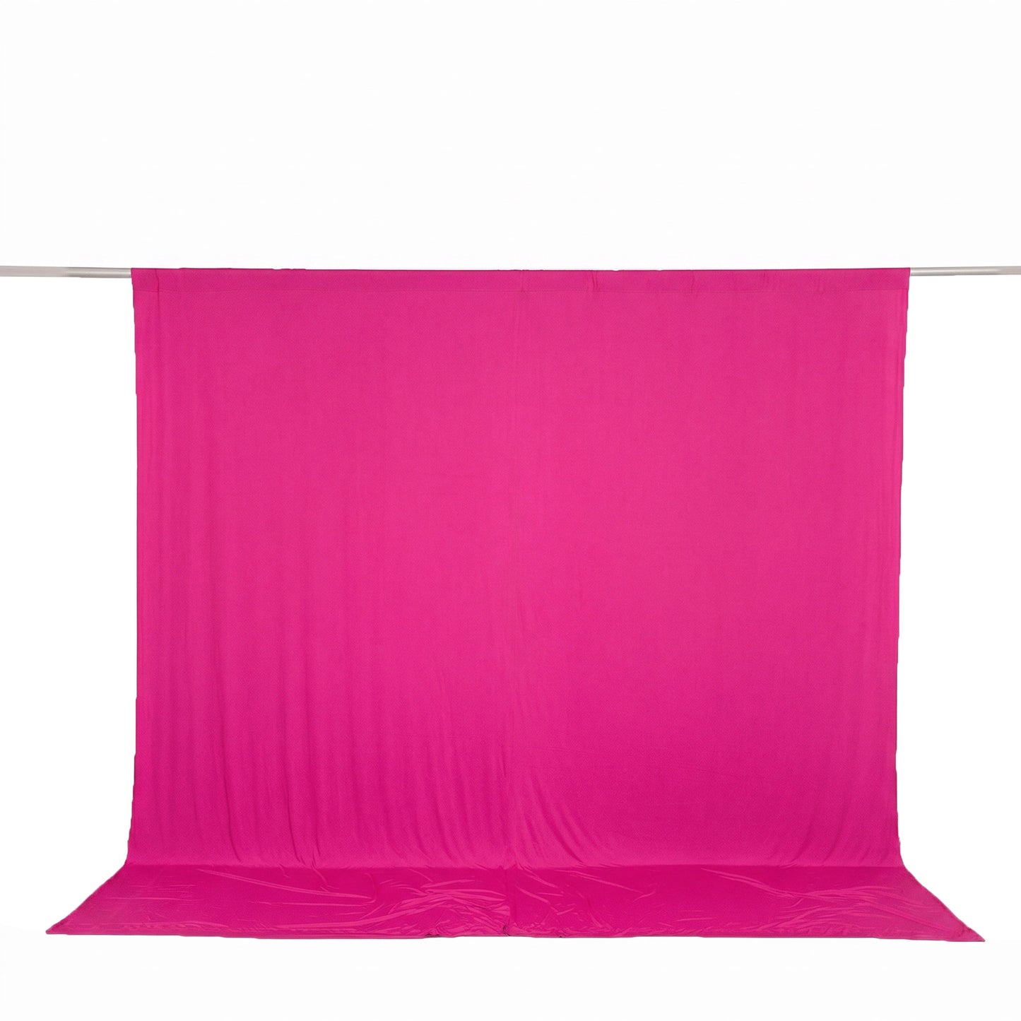 10ft x 10ft Spandex Backdrop Curtain Fuchsia, 4-Way Stretch Wrinkle-Free Photo Booth Backdrop with R