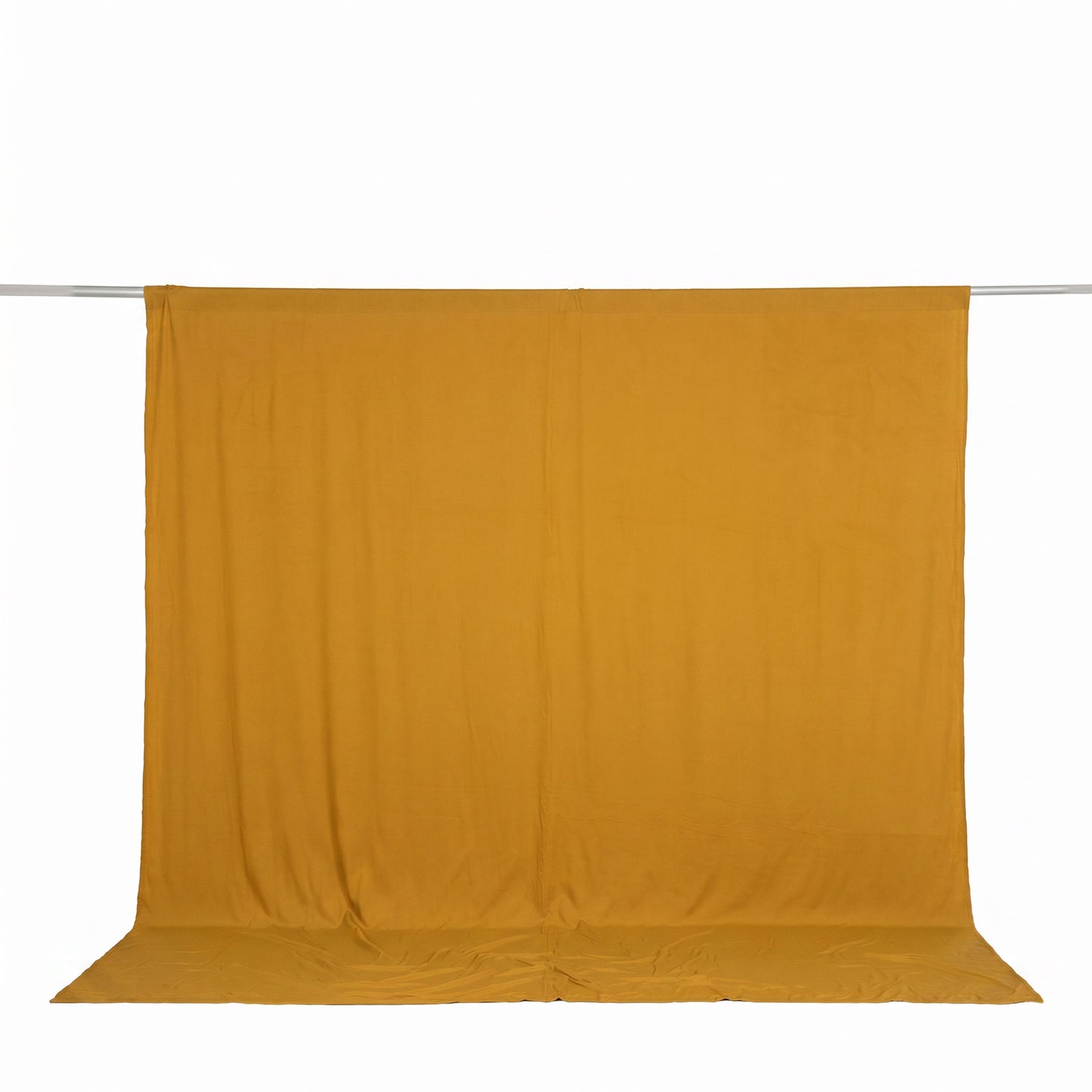 10ft x 10ft Spandex Backdrop Curtain Gold, 4-Way Stretch Wrinkle-Free Photo Booth Backdrop with Rod 