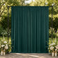 10ft x 10ft Spandex Backdrop Curtain Hunter Emerald Green, 4-Way Stretch Wrinkle-Free Photo Booth Ba