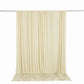 10ft x 10ft Spandex Backdrop Curtain Ivory, 4-Way Stretch Wrinkle-Free Photo Booth Backdrop with Rod