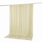 10ft x 10ft Spandex Backdrop Curtain Ivory, 4-Way Stretch Wrinkle-Free Photo Booth Backdrop with Rod