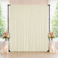 10ft x 10ft Spandex Backdrop Curtain Ivory, 4-Way Stretch Wrinkle-Free Photo Booth Backdrop with Rod