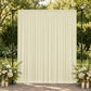 10ft x 10ft Spandex Backdrop Curtain Ivory, 4-Way Stretch Wrinkle-Free Photo Booth Backdrop with Rod
