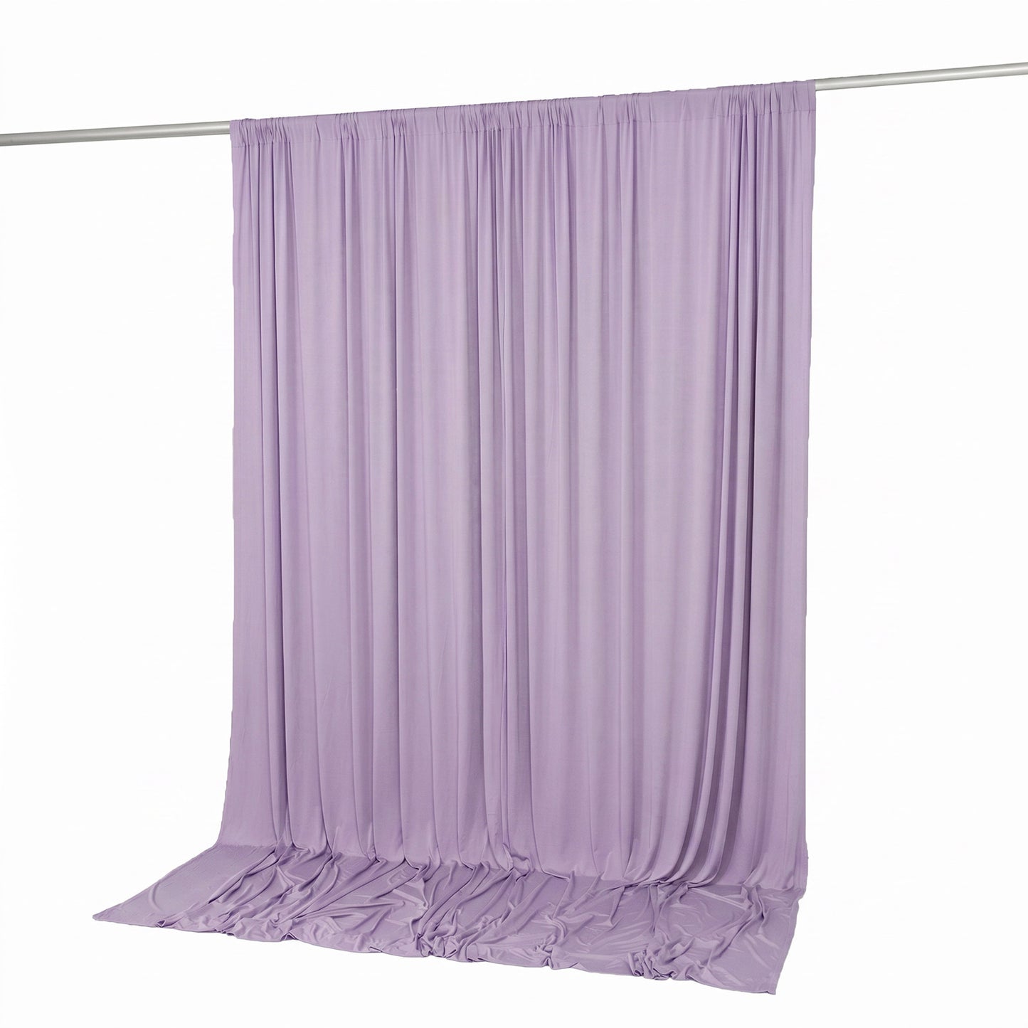 10ft x 10ft Spandex Backdrop Curtain Lavender Lilac, 4-Way Stretch Wrinkle-Free Photo Booth Backdrop