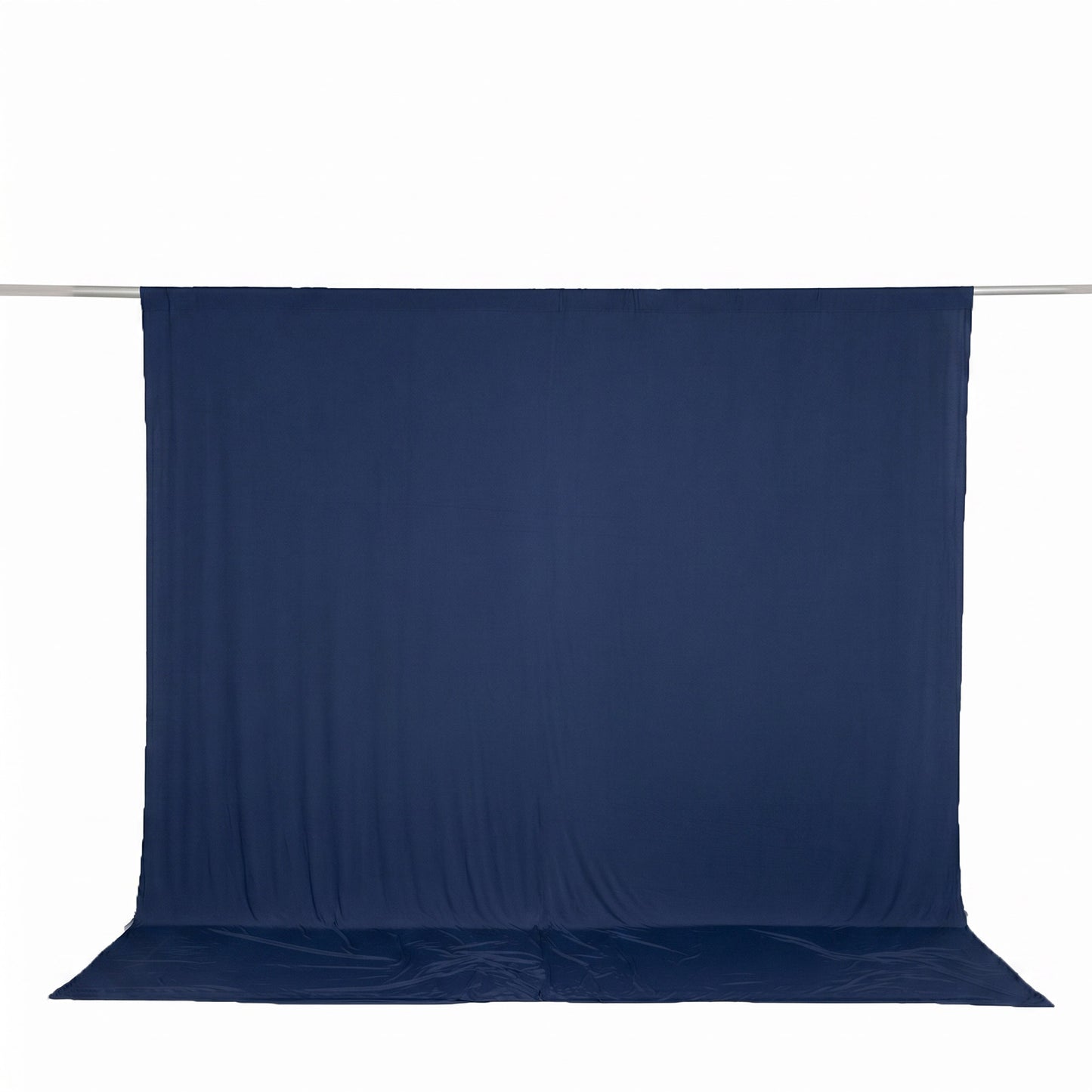 10ft x 10ft Spandex Backdrop Curtain Navy Blue, 4-Way Stretch Wrinkle-Free Photo Booth Backdrop with