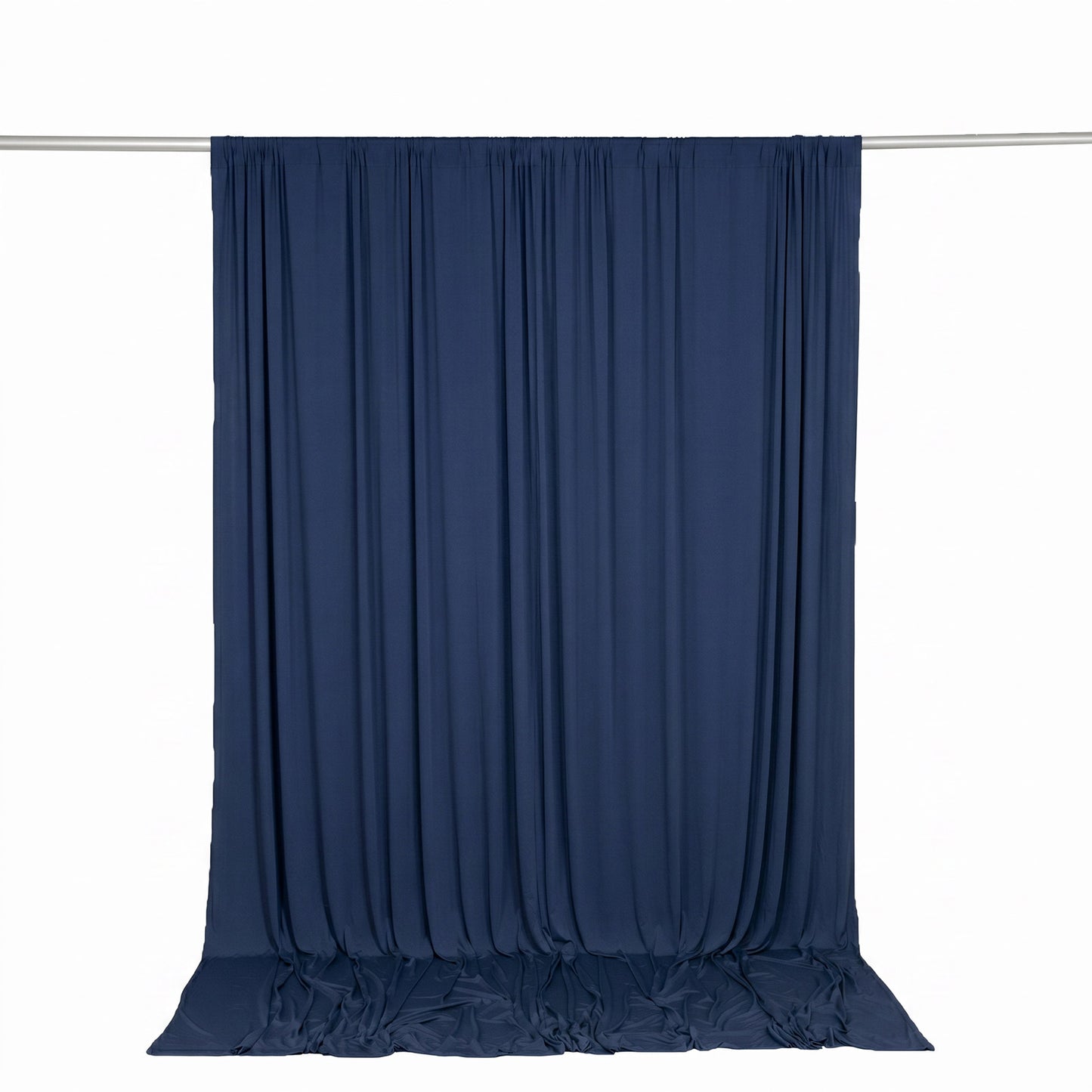 10ft x 10ft Spandex Backdrop Curtain Navy Blue, 4-Way Stretch Wrinkle-Free Photo Booth Backdrop with