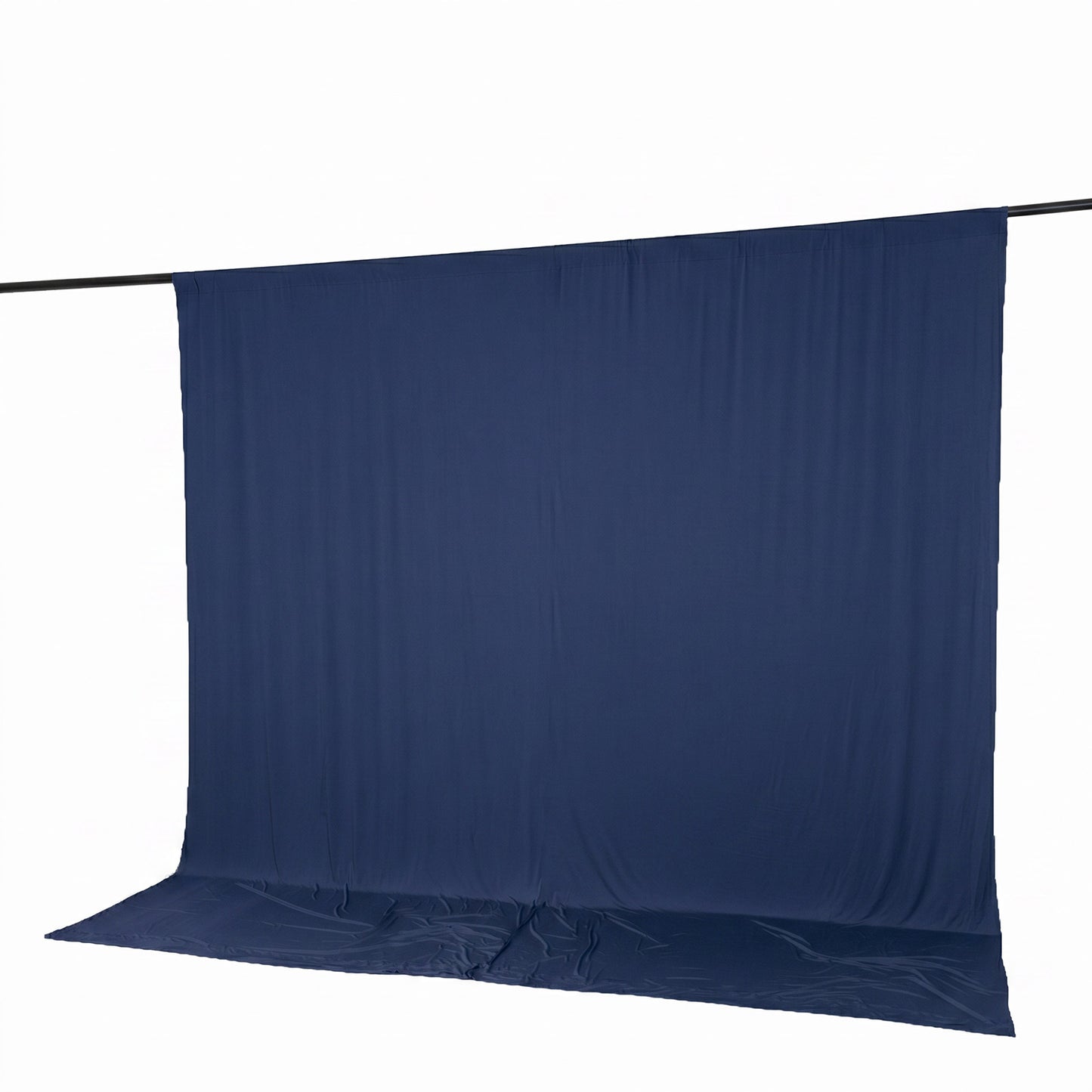 10ft x 10ft Spandex Backdrop Curtain Navy Blue, 4-Way Stretch Wrinkle-Free Photo Booth Backdrop with