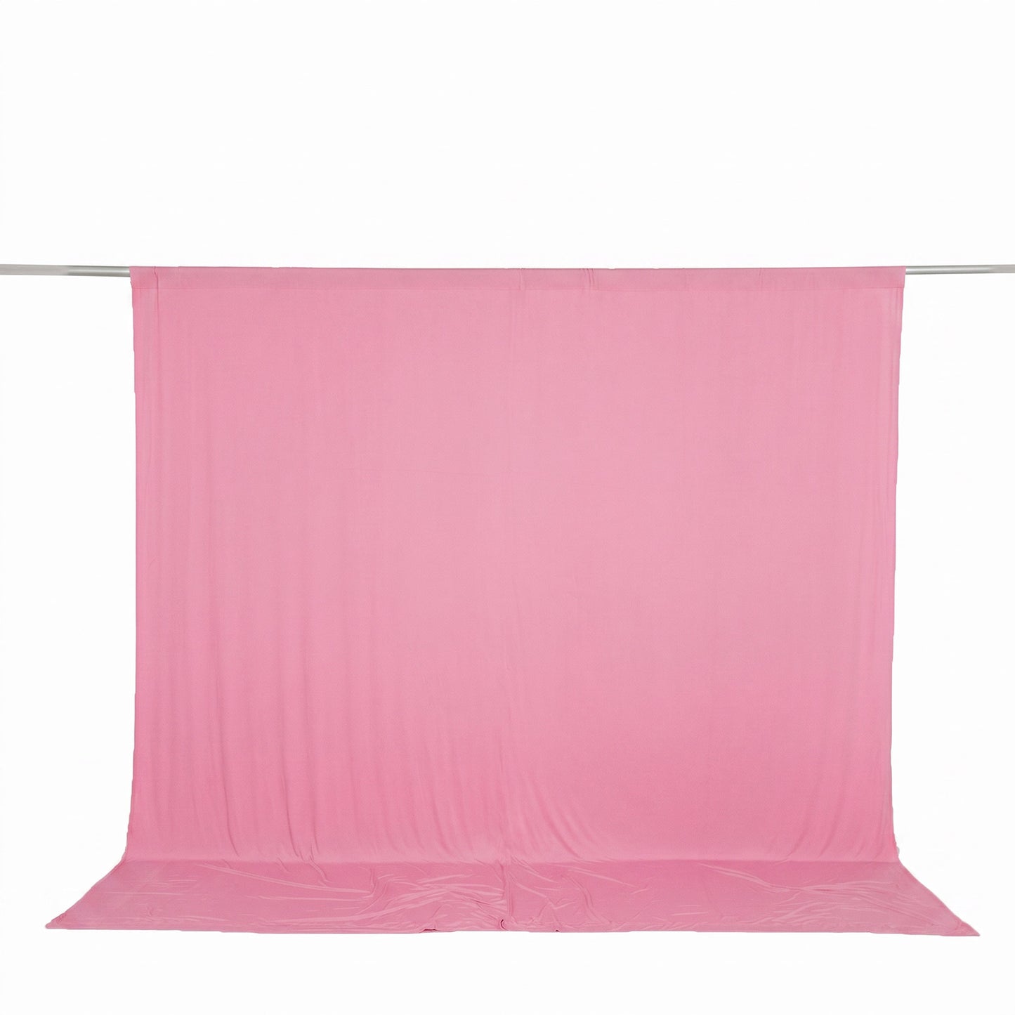 10ft x 10ft Spandex Backdrop Curtain Pink, 4-Way Stretch Wrinkle-Free Photo Booth Backdrop with Rod 