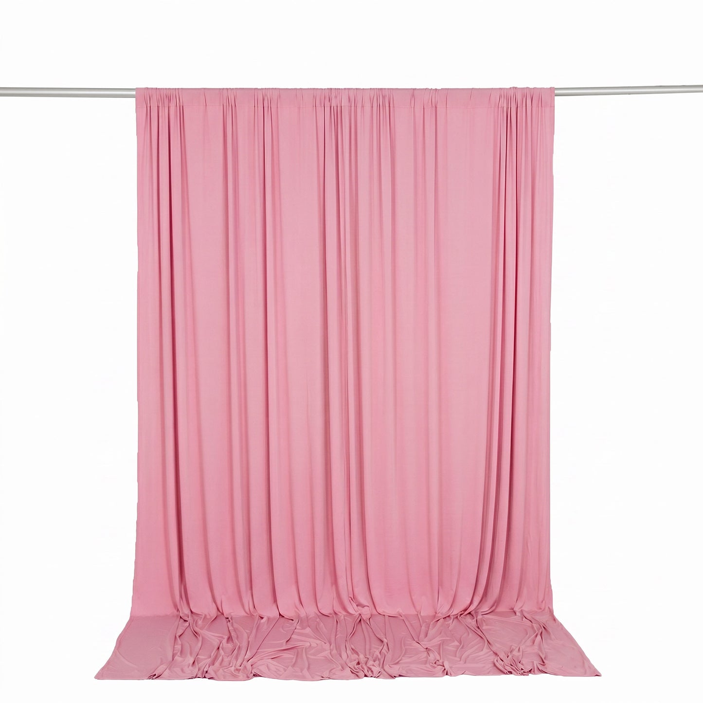10ft x 10ft Spandex Backdrop Curtain Pink, 4-Way Stretch Wrinkle-Free Photo Booth Backdrop with Rod 