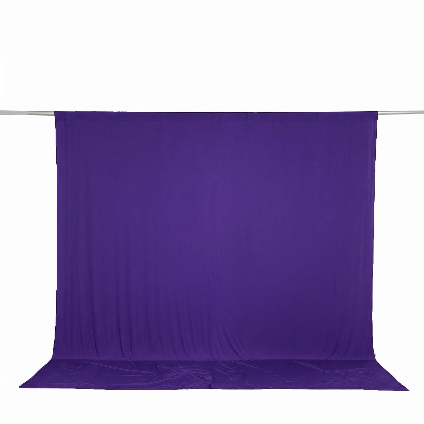 10ft x 10ft Spandex Backdrop Curtain Purple, 4-Way Stretch Wrinkle-Free Photo Booth Backdrop with Ro