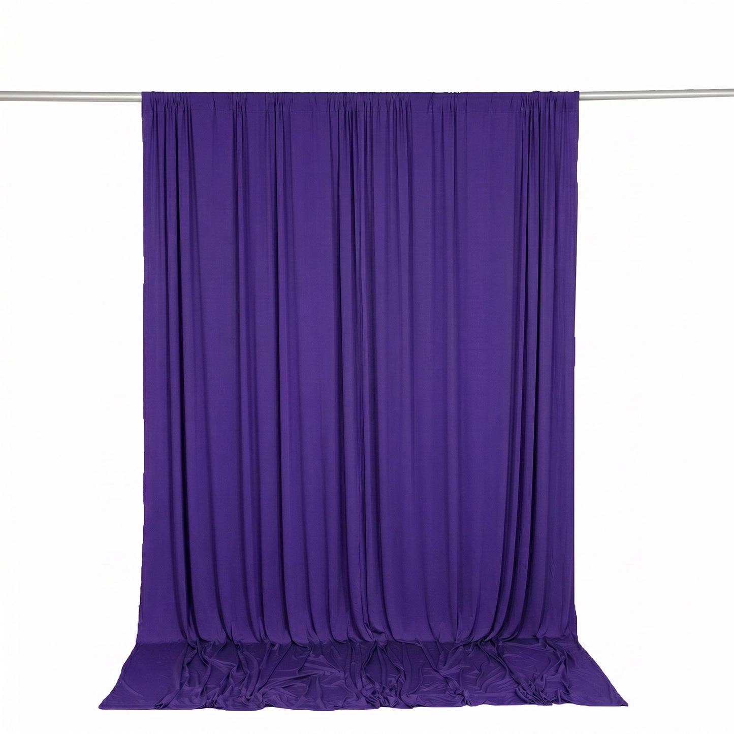 10ft x 10ft Spandex Backdrop Curtain Purple, 4-Way Stretch Wrinkle-Free Photo Booth Backdrop with Ro