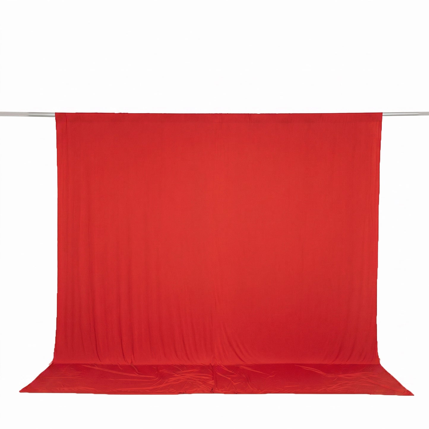 10ft x 10ft Spandex Backdrop Curtain Red, 4-Way Stretch Wrinkle-Free Photo Booth Backdrop with Rod P